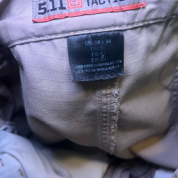 5.11 Men’s Tactical Pants Size 34x34 Rip Stop - Picture 6 of 6